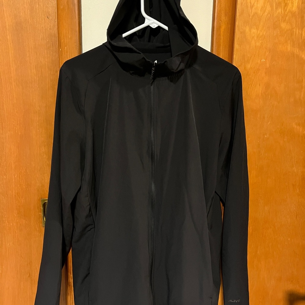 Men’s Al1ve Black Hooded Jacket
